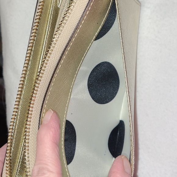 Kate Spade gold long zip wallet - Picture 7 of 8